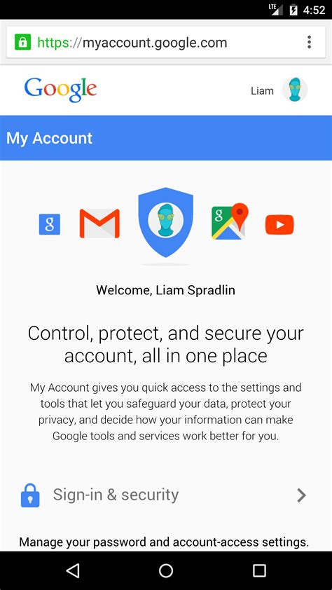 google accounts